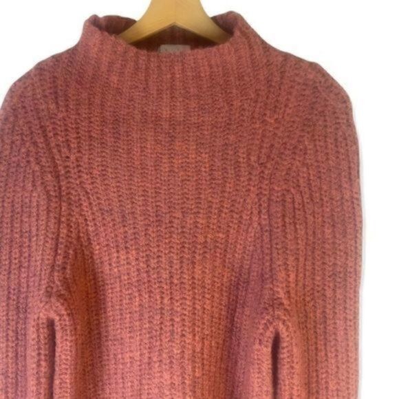 Leith Nordstrom Chunky Ribbed Mock Neck Sweater XS - Picture 5 of 8